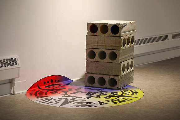 Moral compass foundation: The concrete was from the former old Lenawee County Jail.